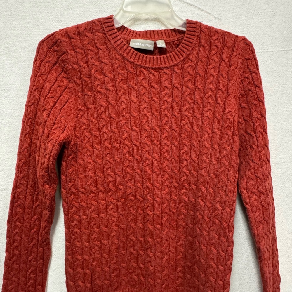 Croft & Barrow Rust Knit Sweater